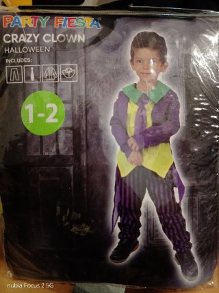 Disfraz Jocker Halloween Talla 1-2