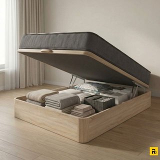 Letto a soppalco, materassi con testiera