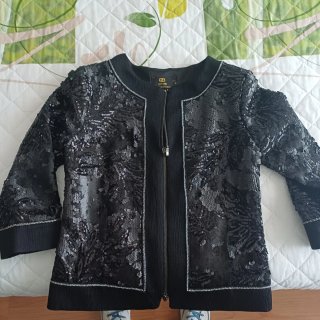 Chaqueta Privee lentejuelas cóctel M