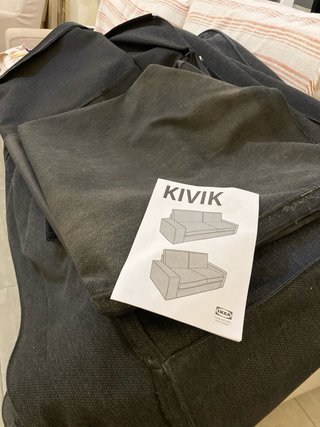 Fodera per divano a 3 posti IKEA KIVIK Antracite
