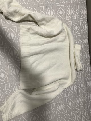 Jersey de cuello alto blanco