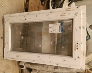 Ventana PVC Blanco Oscilobatiente 60x100