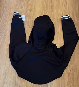 Sudadera Puma Varsity Cropped Negra