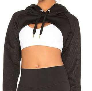 Sudadera Puma Varsity Cropped Negra
