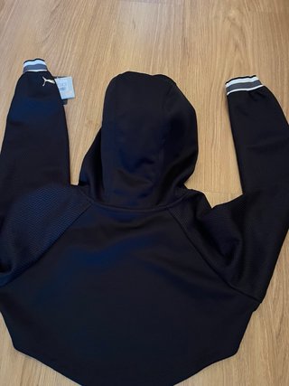 Sudadera Puma Varsity Cropped Negra
