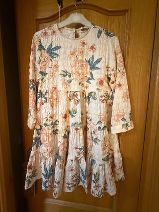 Vestido Zara Estampado Floral Talla XS
