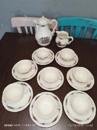 Juego 8 servicios café porcelana francesa