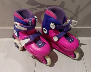 Patines Oxelo rosas y morados