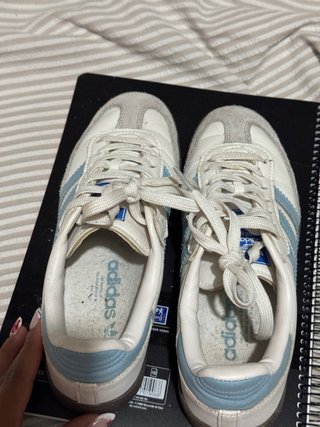 Zapatillas Adidas Samba Blancas y Azules