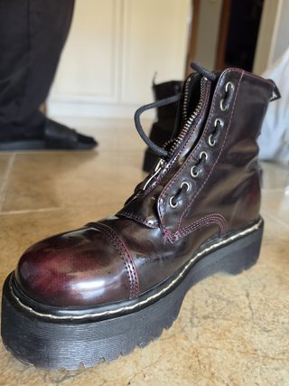 Botines de plataforma con cremallera