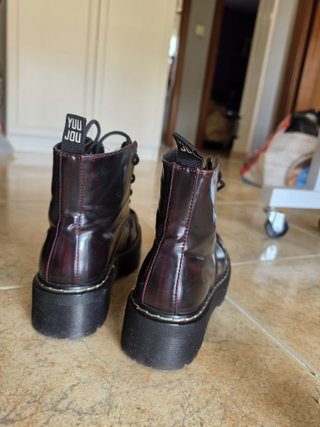 Botines de plataforma con cremallera