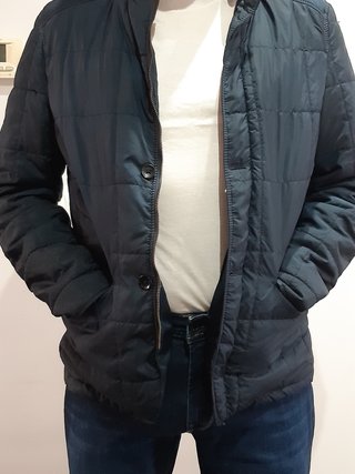 Chaqueta ligera Zara Man acolchada azul Talla L