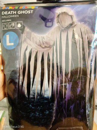 Disfraz Halloween Death Ghost Talla L