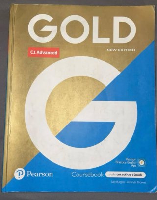 Libro de inglés Gold, C1 advanced, Pearson.