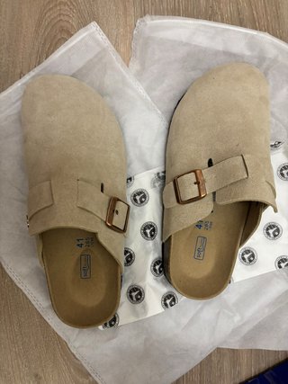 Zuecos Birkenstock Beige Talla 41