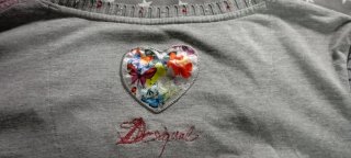 Jersey Desigual Gris con Estampados