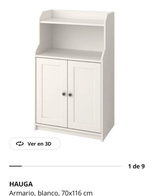 Armario HAUGA Blanco 70x116 cm
