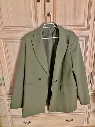 Blazer Verde Vintage con boton