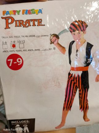 Disfraz de Pirata Party Fiesta Talla 7-9