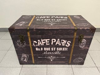 Baúl Decorativo "Café París"