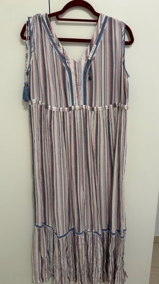 Vestido Zara Rayas Talla M