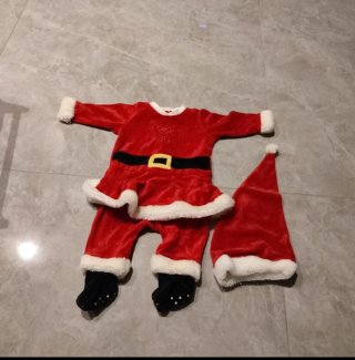 Vestito natalizio per neonato