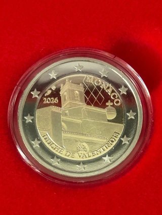 Moneda 2€ Mónaco 2026 Duche de Valentinois
