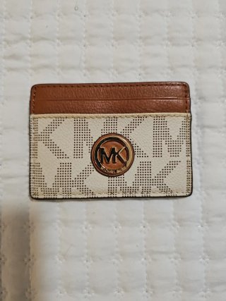 Tarjetero Michael Kors Beige y Marrón
