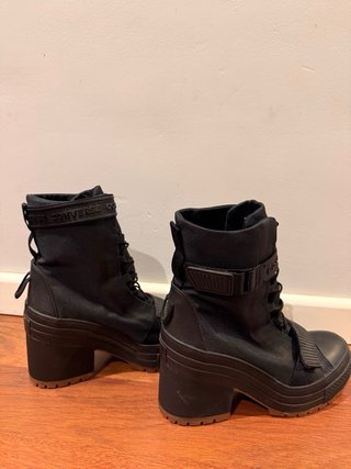 Botines con tacón Converse negros Talla 39