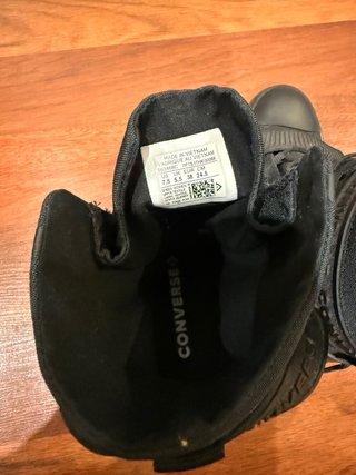 Botines con tacón Converse negros Talla 39