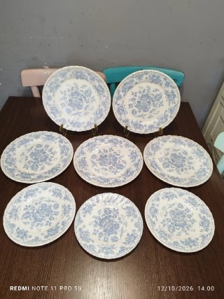 Antiguos platos ingleses de porcelana