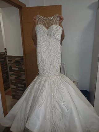 Vestido de Novia Sirena Brillante
