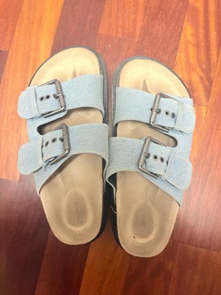 Sandalias Pull&Bear denim con hebillas