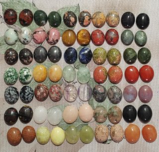 Lote de 70 Cabujones Piedras Semipreciosas