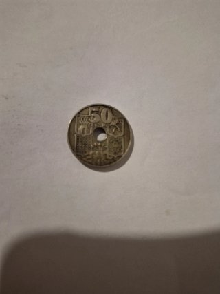Lote 2 Monedas 50 Céntimos 1949 *51 - Flechas Inve