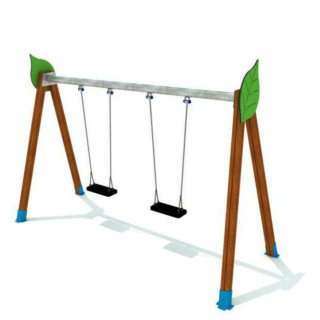 Columpio Doble para Parque Infantil