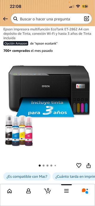 Impresora Epson EcoTank ET-2862