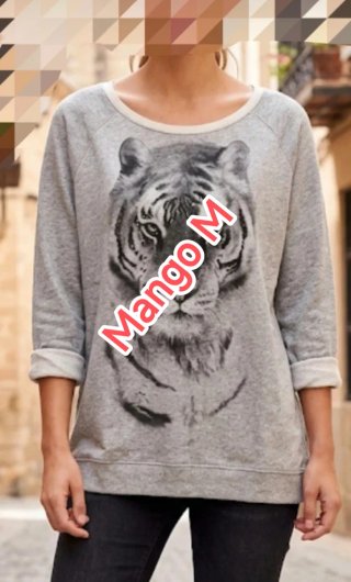 Jersey Gris Mango Talla M