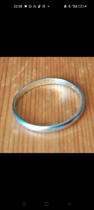 Anello vintage in oro bianco 18k