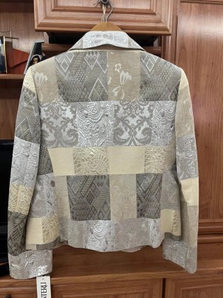 Chaqueta Elegante Estampado Patchwork
