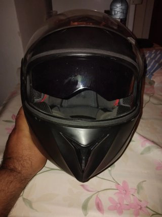 Casco de Moto Integral Negro talla L