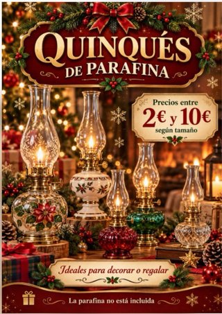 Quinqués de parafina para regalo