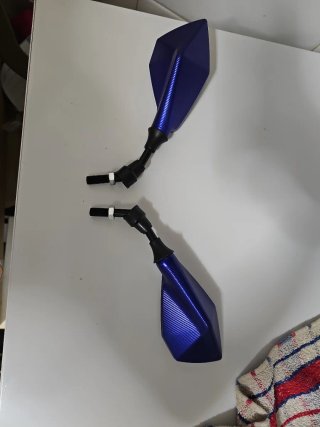 2 Retrovisores para Moto Azules