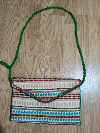 Bolso de hombro  étnico multicolor