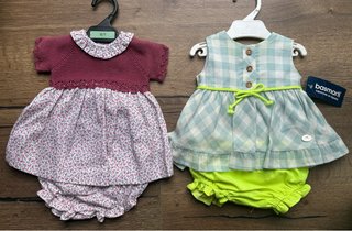 Lote 2 conjuntos ropa bebé niña