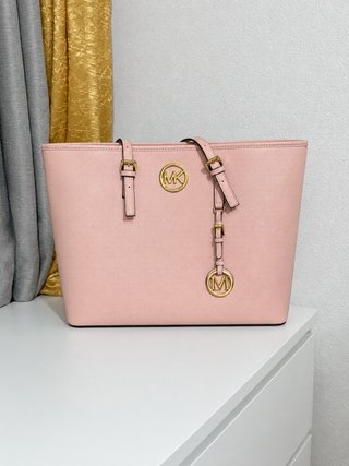 Bolso Michael Kors Rosa y Dorado