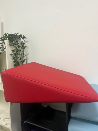 Cuñas rojas de posicionamiento fisioterapia