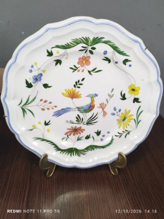 2 Platos Porcelana Francesa Salins Les Bains