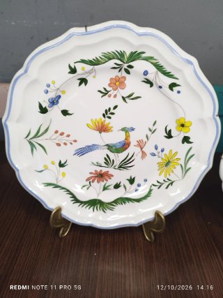2 Platos Porcelana Francesa Salins Les Bains