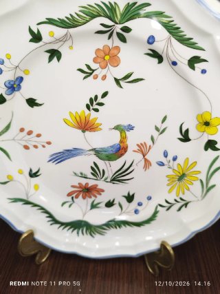 2 Platos Porcelana Francesa Salins Les Bains